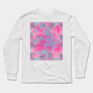 Colorful pattern pink blue Long Sleeve T-Shirt